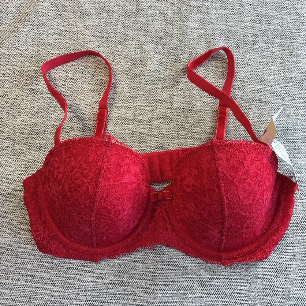 *NEW* B.tempt'd Lace Encounter Contour Bra 34D Red
